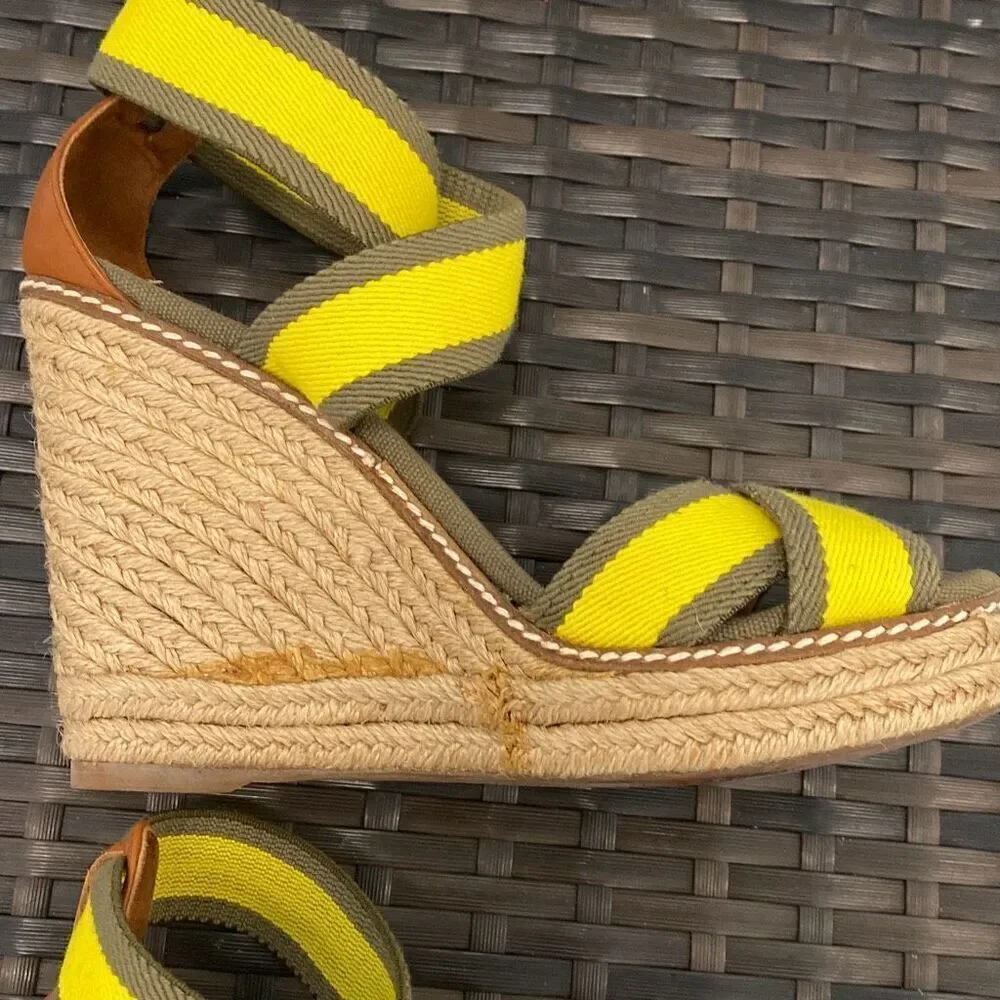 Tory Burch, wedge sandals, size 7